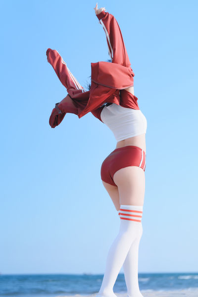 海边的青春少女